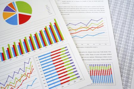 Spreadsheets with charts and graphs